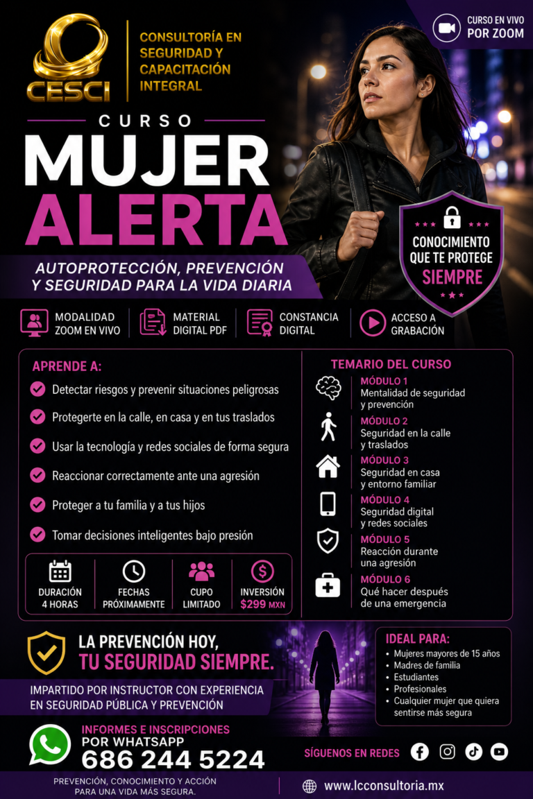 flayer de curso para mujeres